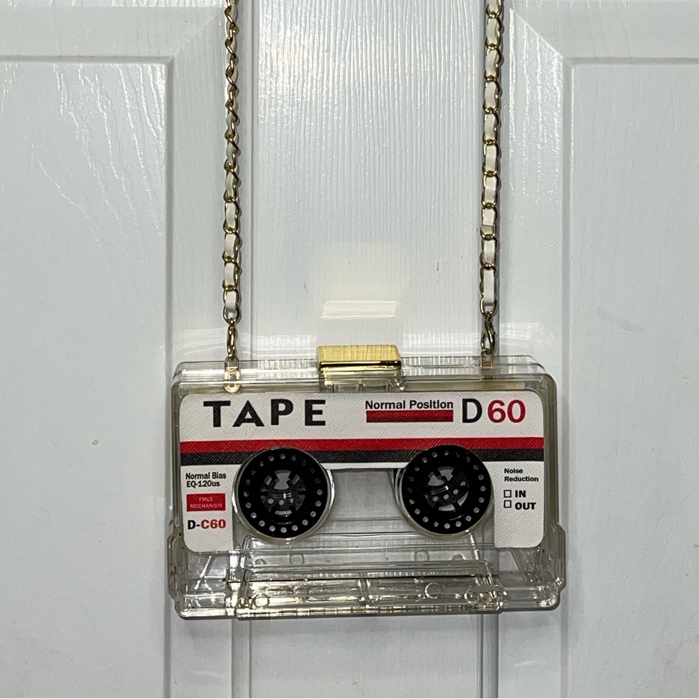 Acrylic Cassette Tape Crossbody Purse